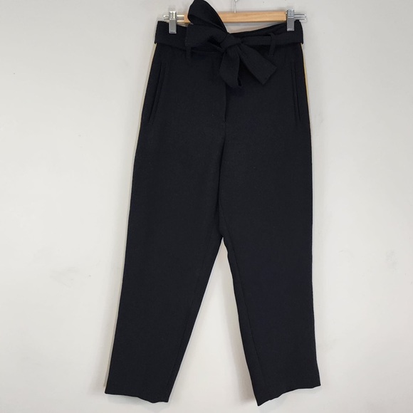 Aritzia Wilfred JALLADE Tie-Front Relaxed Fit Striped Pants Sz. 4 - Picture 3 of 9